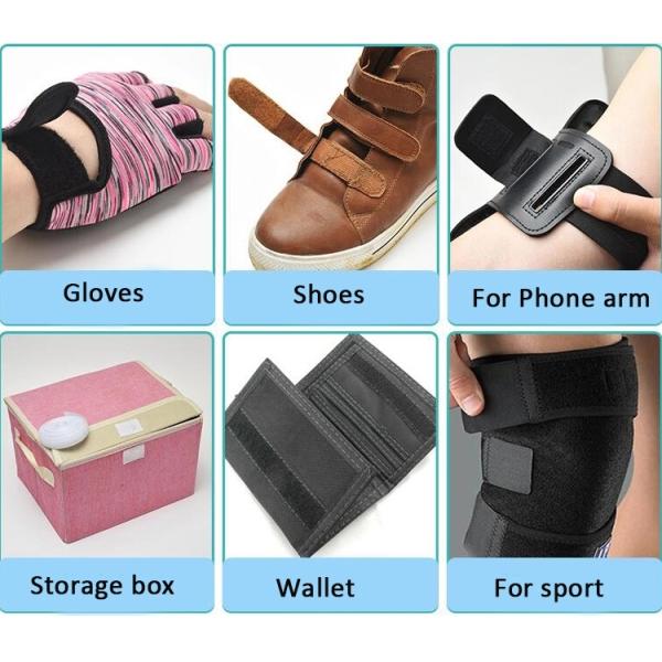 ROSH 100% Nylon Hook And Loop Fastening Tape Double Sided Comfortable