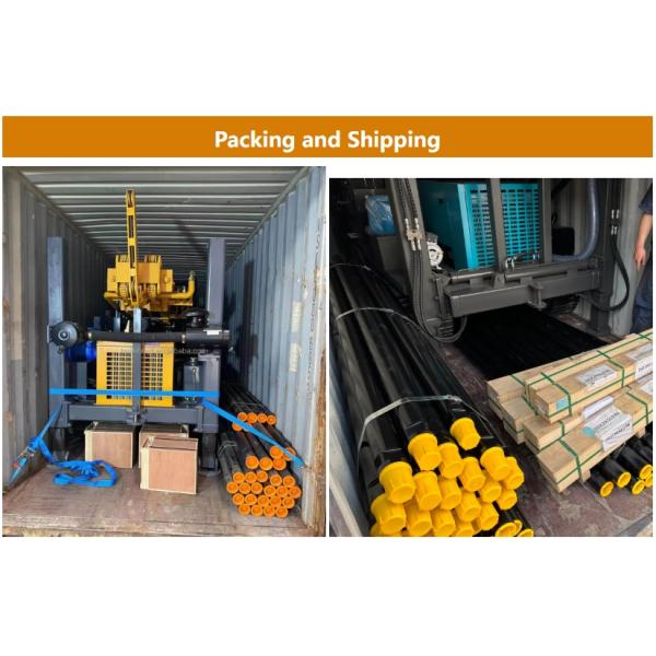 Hard Rock Carbon Steel Integral Drill Rods for water drill truck
