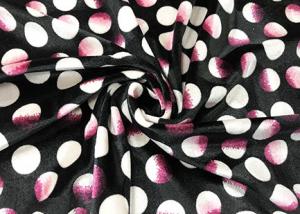 Quality 220GSM 94 Polyester 6 Spandex Warp Printed Knit Fabric Velboa For Lady