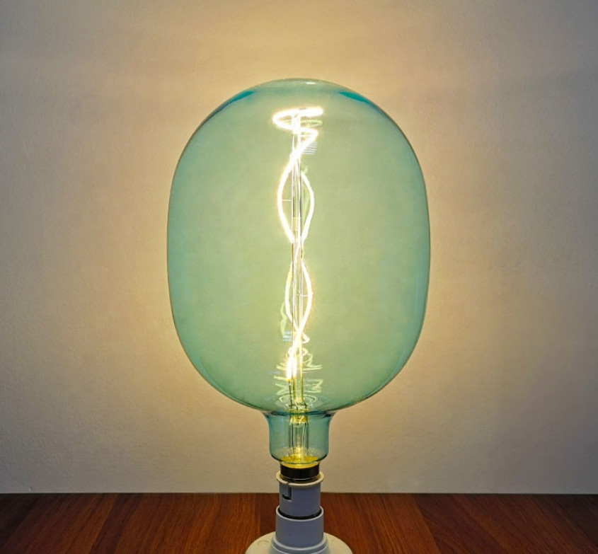 6W Oversize LED Bulb 220V B22 E27 Spiral Filament Bulb