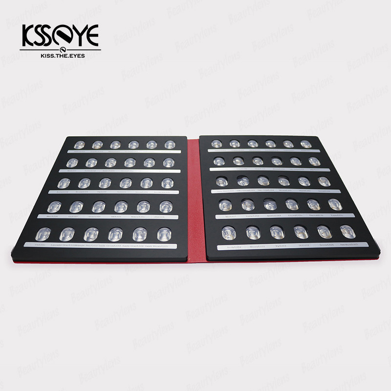 Colored Plastic Contact Lens Display Case Book Style 260x360x20mm