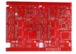 6 Layer Multilayer PCB Red Solder Mask White Silk Screen For Ultrasonic Wave