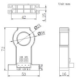 Acrel 300286.SZ AHKC-E Split Core Hall Effect Current Sensor Output 0-5V