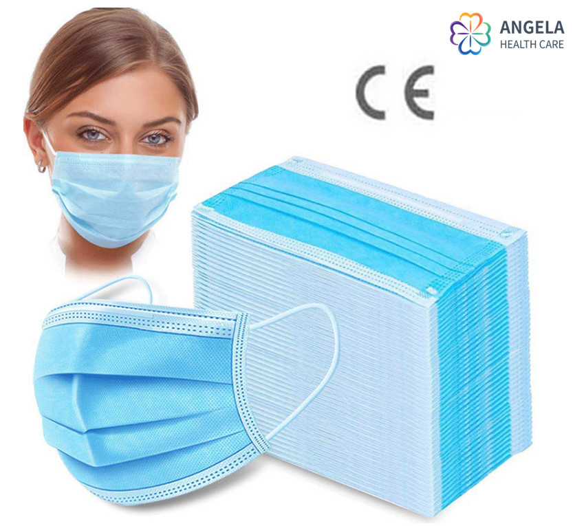 Surgical Disposable Face Mask with Earloop/3-Ply Face Mask/Doctor Nurse Patient Medical Protective Face Mask Factory