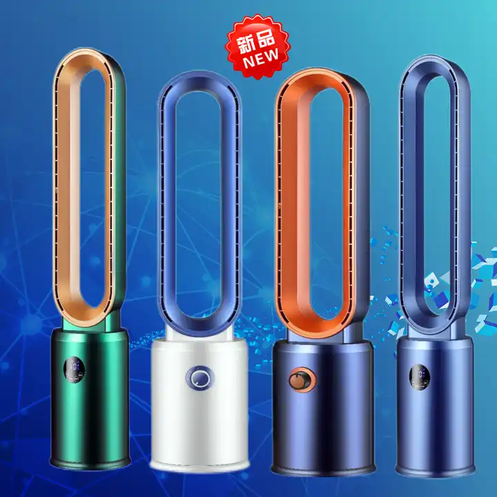 Elegant Noiseless High Speed Bladeless Electric Purifier Standing Leafless Fan 88X30X30 cm