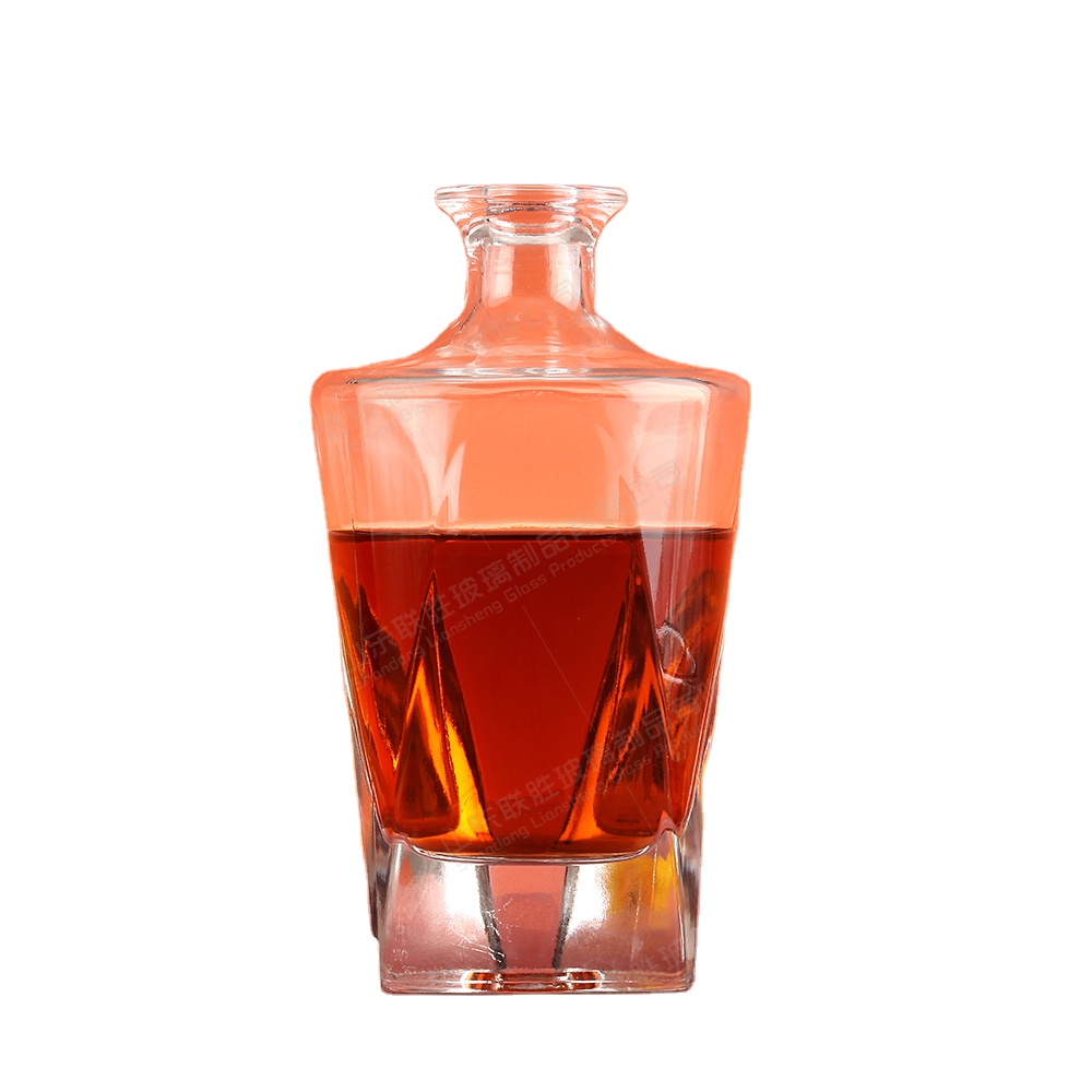 Acceptable Customer's Logo Wine Glass Bottle with Cork 750ml