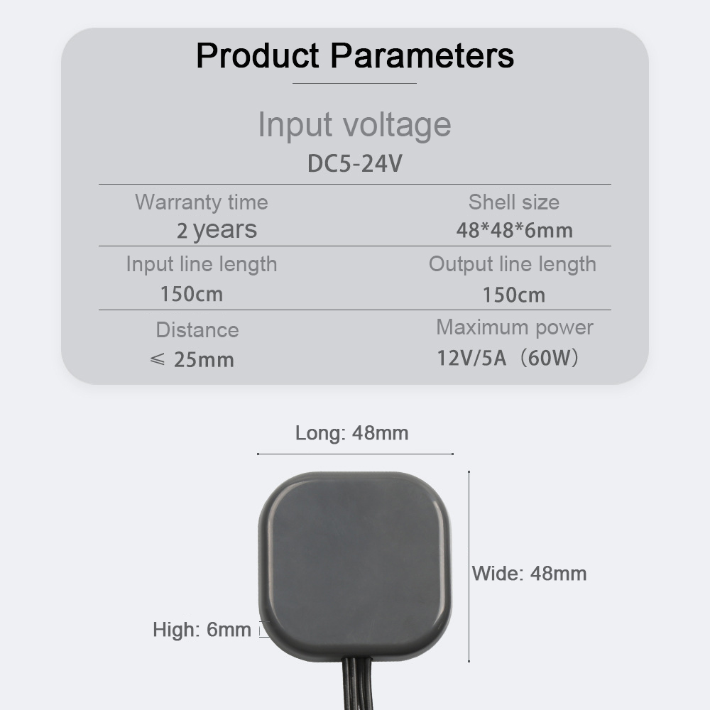 110V 240VAC Integrated Mirror Touch Dimmer Switch for Smart LED 2.5cm Cabinet Light