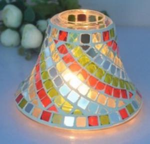 China colorful Mosaic candle lamp for home decoration on sale