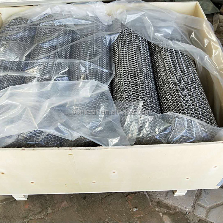 304 Stainless Steel Balanced Weave Conveyor Belt Bread Baking Chain Link Wire Mesh