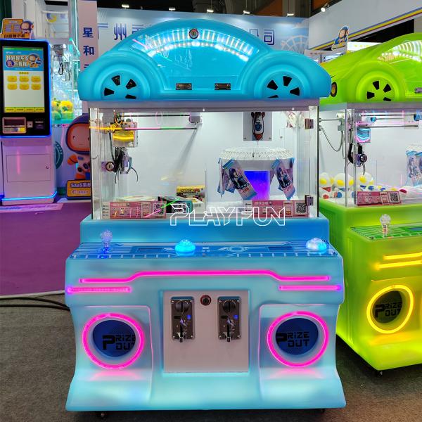 PlayFun Cheap Amusement Park Coin Operated Game Small Toy Mini Claw Clip Clamp Prize Gift Vending Arcade Machine