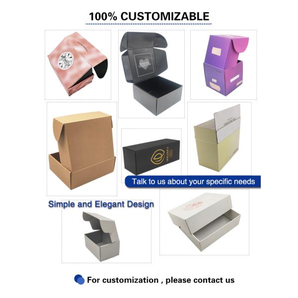 Custom Corrugated Gift Paper Box Small Mailer Box Packaging Eco Friendly