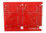 6 Layer Multilayer PCB Red Solder Mask White Silk Screen For Ultrasonic Wave