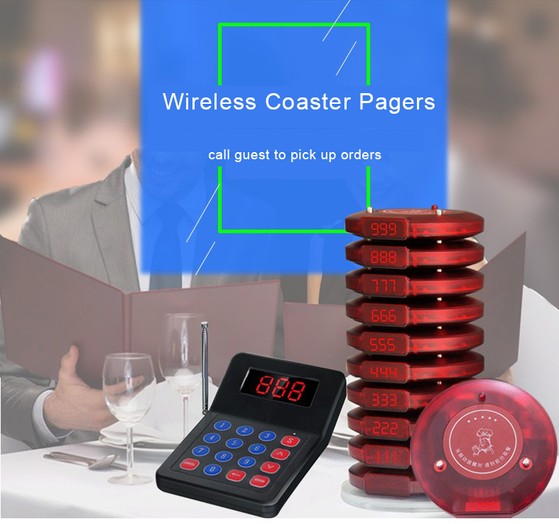 wholesale price restaurant equipment long range wireless queue pager system