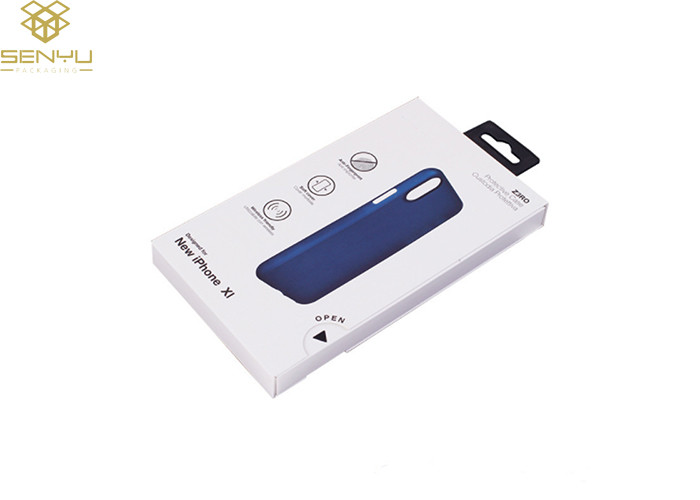 350gsm white cardboard mobile phone case package for iphone x paper box
