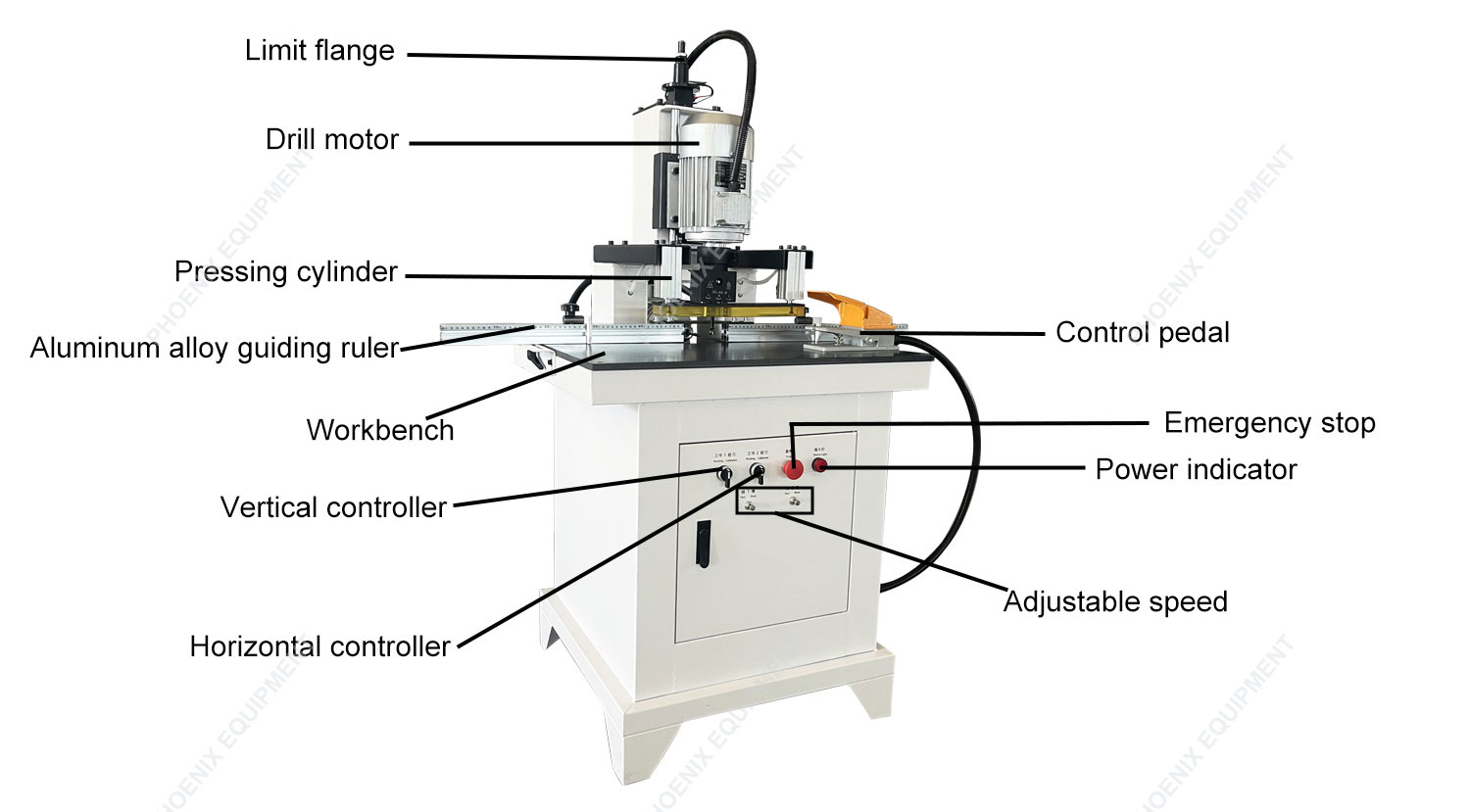 150 KG Weight Single Head Door Panel Vertical Drilling Hinge Machine for Woodworking