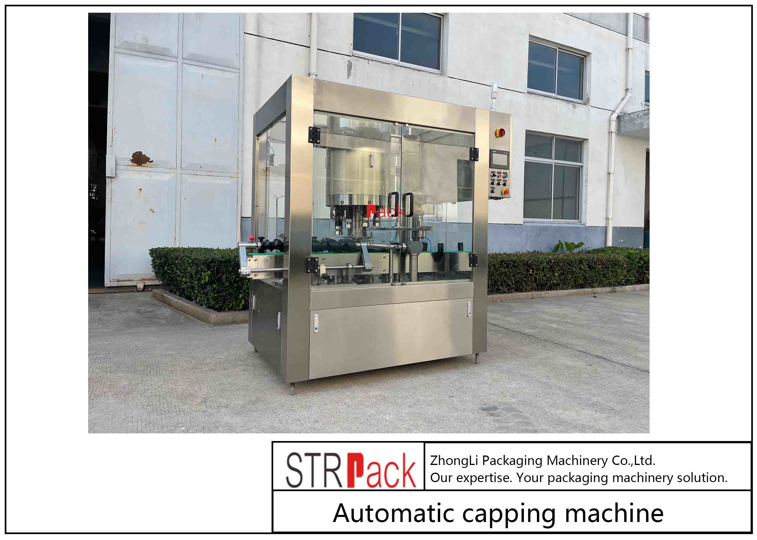 Stainless Steel Essence Packing Bottling Filling And Capping Machine With PLC Control
