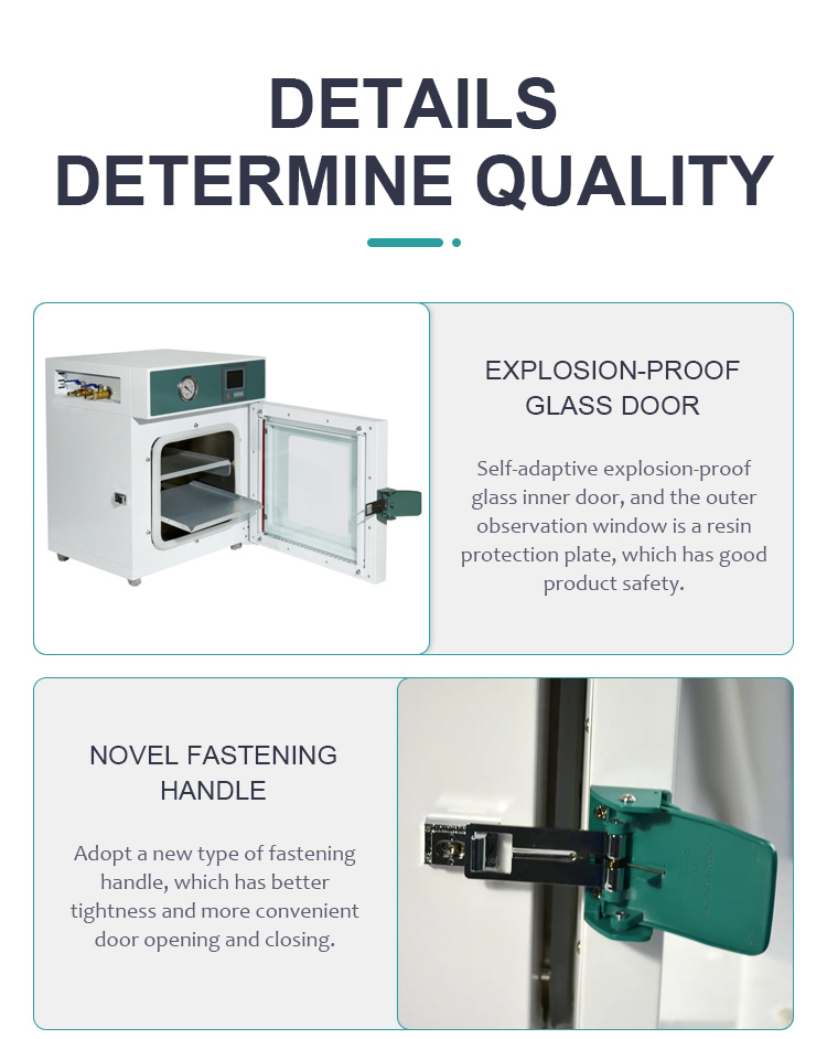 Automatic Vacuum Drying Oven with Inner Chamber 300*300*270mm and 133Pa Vacuum Degree