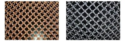 Stainless Steel Mesh Architectural Woven Wire Mesh for Cabinets Decorative Mesh
