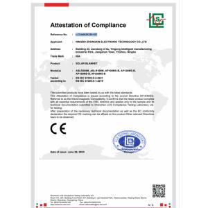 Ningbo Linksun Energy Science & Technology Co., LTD Certifications