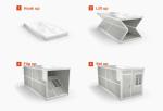Single Double Door Prefabricated Structural Steel Folding Container House