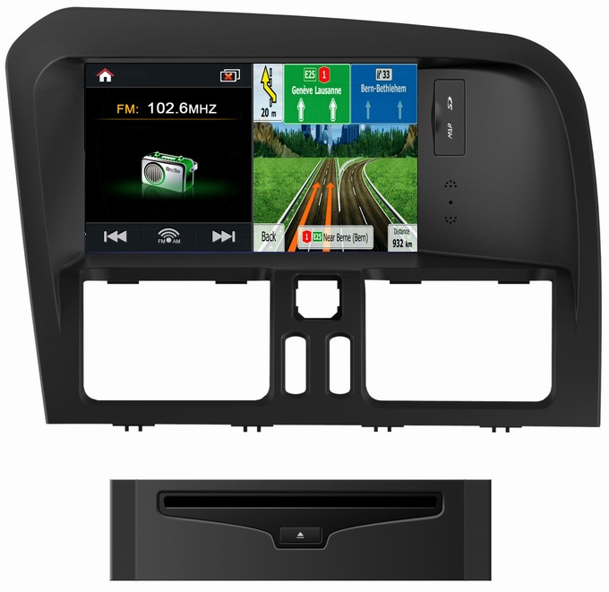 Ouchuangbo auto dvd stereo kit radio for S100 platform Volvo XC60 (2009-2012)