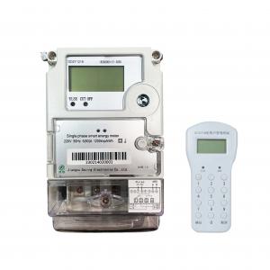 China White Single Phase Electronic Token Keypad Energy Meter Prepaid RS485  CE on sale