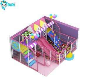 Quality Macaron Style Pink Themed Kids Indoor Soft Playground Equipment for sale