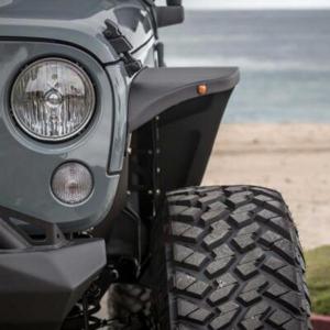 China Jeep Wrangler Aluminum Front Fender Flares Material: Aluminum on sale