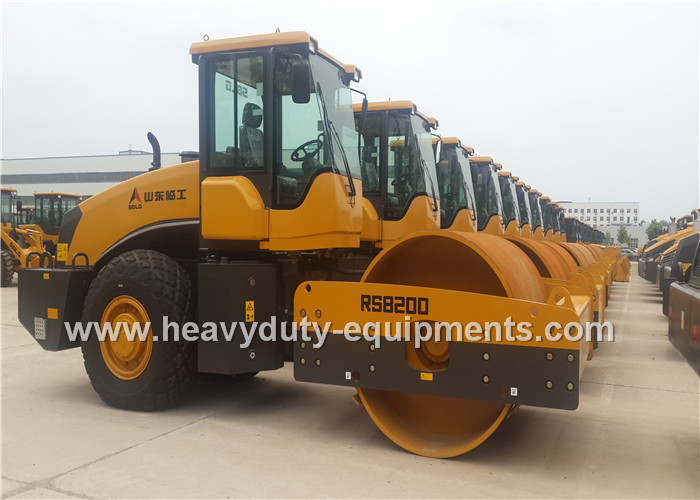 SDLG RS8200 Road Construction Equipment Single Drum Vibratory Road Roller 20tons Deutz Engine