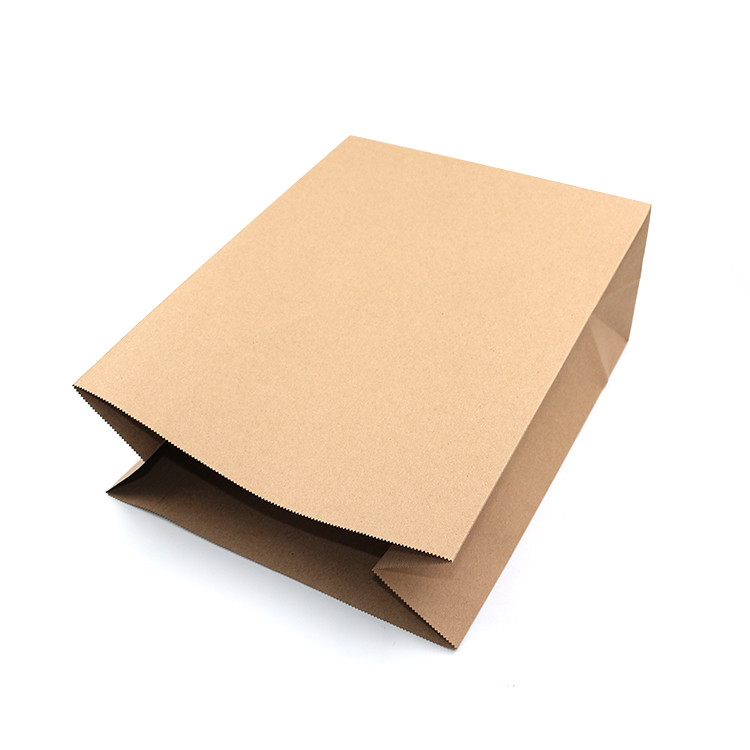 Strong Bottom Brown Paper Bread Bag With 8 Color Flexo Printing Waterbased Ink Printing