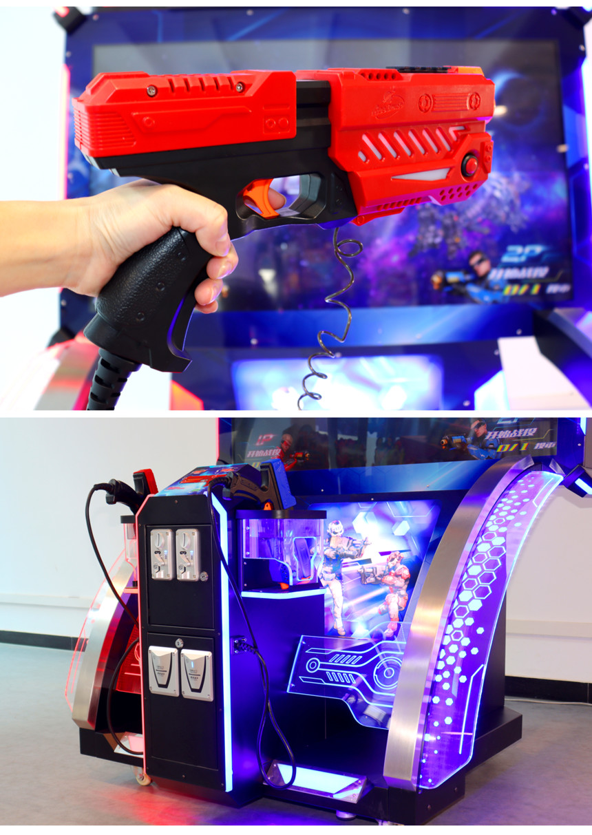 Shooting Gun Ticket Redemption Game Machine For Family Amusement