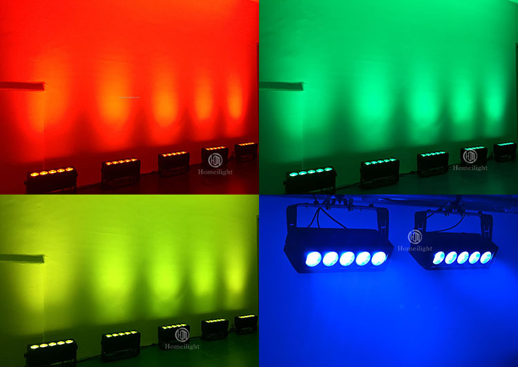 20W RGB 3in1 5pcs LED Wall Washer Light / LED Stage Light Bar With DMX512 Control