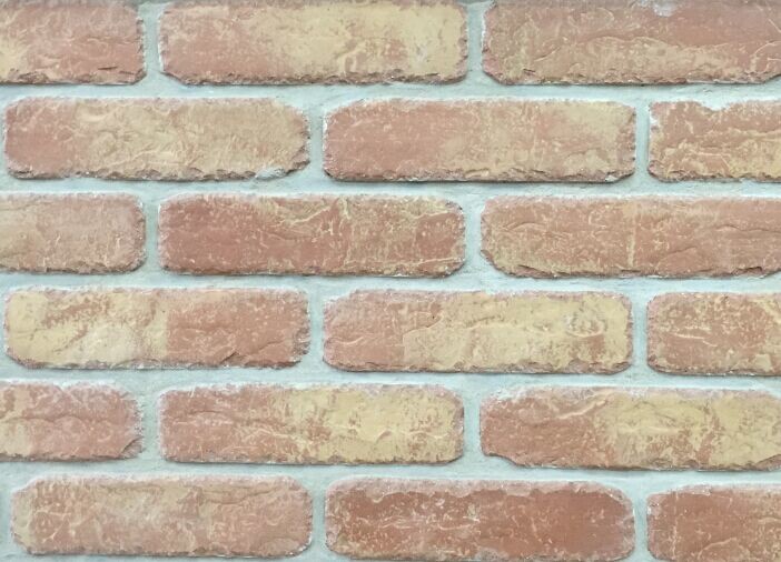 5D20-8 Handmade Clay Thin Veneer Brick For House Building Faux Brick Wall