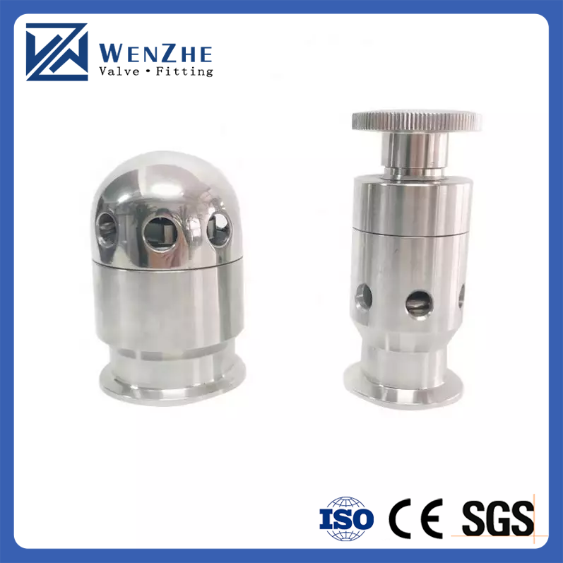Water Media Sanitary Stainless Steel Pressure Vacuum Relief Valve Pressure Reducing Valve