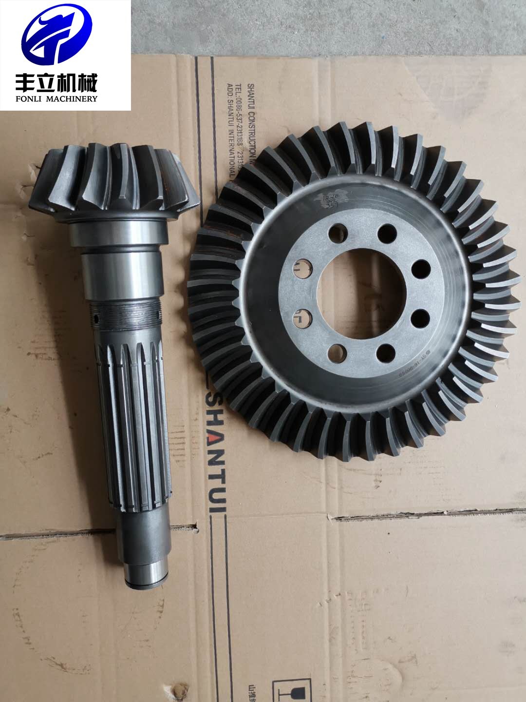 komatsu D60 bulldozer bevel gear 144-21-12460 and shaft 144-21-12142