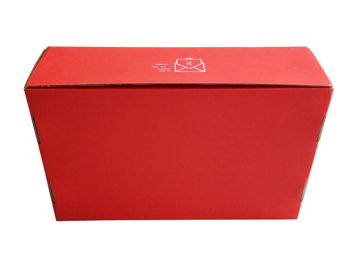 Luxury Red Paper Gift Box , Corrugated Packaging Box For Hats / Decoration Packing