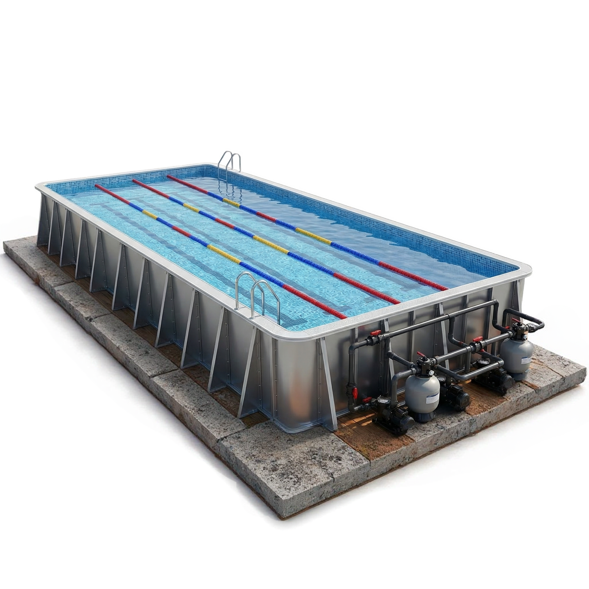 Buy cheap Competition-Grade Modular Steel Swimming Pool with Self-Stable Structure from wholesalers