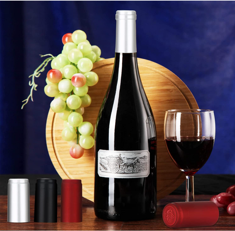 OEM ODM Matte Red Wine Shrink Capsules For Wine Bottle Packaging