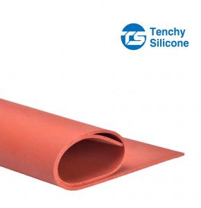 China Soft Insulation Silicone Sponge Sheet No Poison And High Temperature Protective on sale