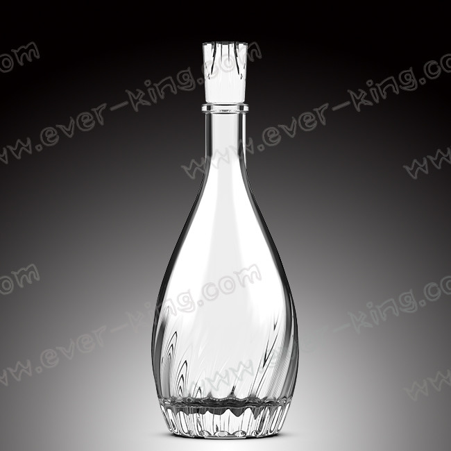 750ml Transparent Premium Liquor Glass Bottles