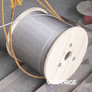 Quality Industrial Austenitic AISI316 Stainless Steel Wire Rope 6x37 Customized Length for sale