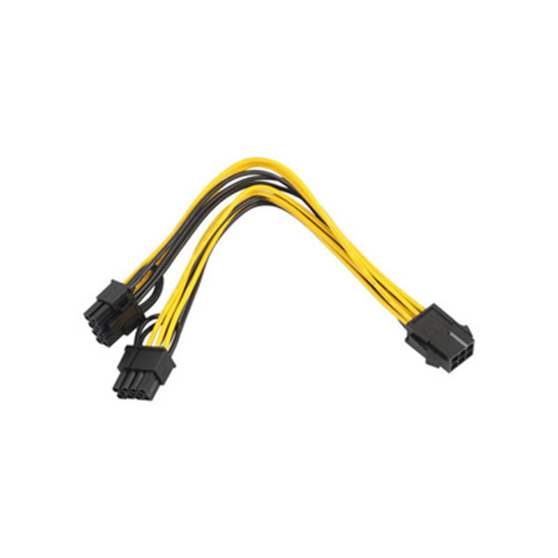 18Awg PCI-e 8pin to Dual 8Pin / PCIe 8pin-2x(6+2pin) Graphics Video Card Power Cable PCI Express power splitter cable
