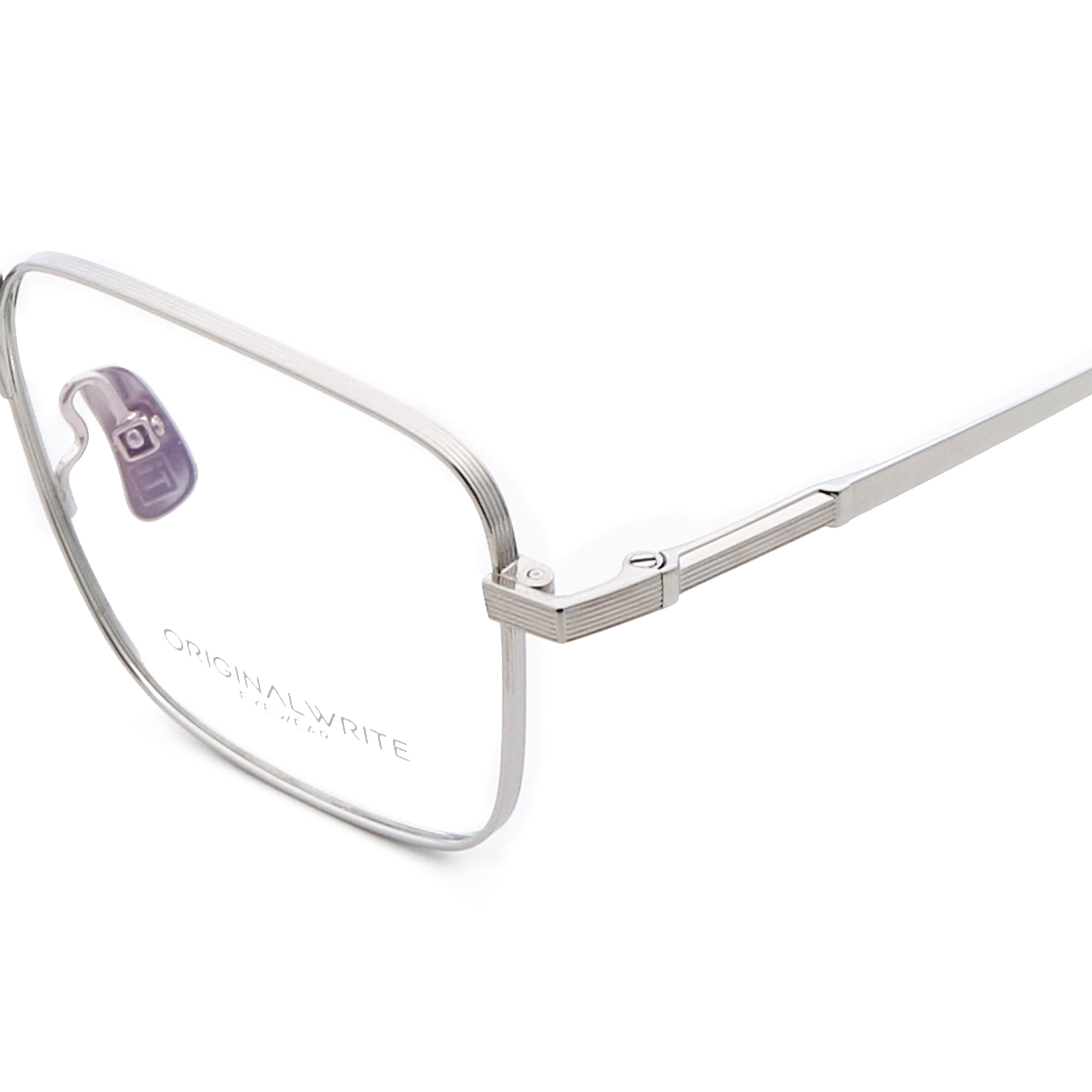 Ultra-Light Titanium Eyeglasses Polygonal Shape Optical Frame