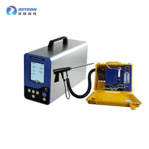 China Portable Infrared Flue Gas Analyzer Dual Beam Micro Flow 0.1μm with LCD Display on sale