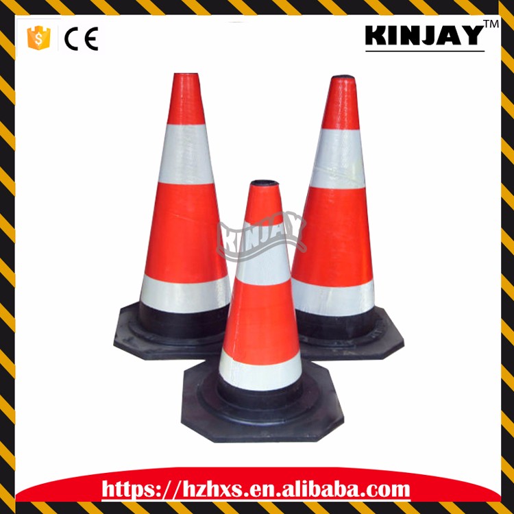 2017 Hot Selling Rubber Made Reflective Road Traffic Safty Cones