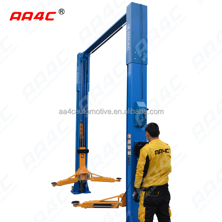 12000lbs 5.5T baseless clearfloor hydraulic single point manual unlock 2 post vehicle lift