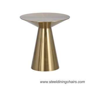 China ss Veneer Top Golden Metal Coffee Side Tables In Club Hotel Office on sale