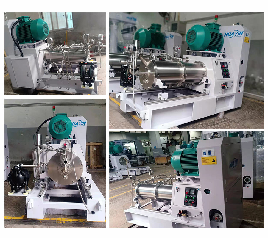 100L silicon carbide ceramics Wet Sand Grinding Mill especially For White Color Paint