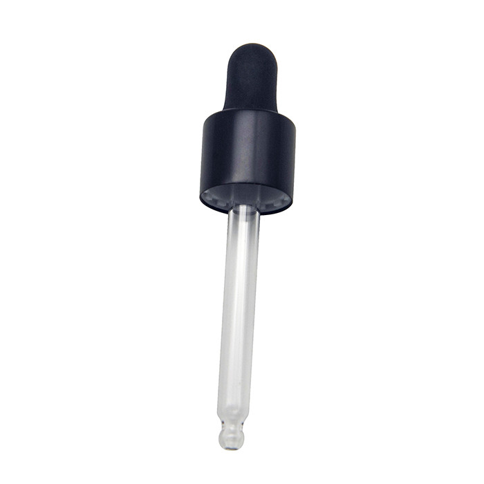 Non Spill Black Personal Care 18/410 Glass Dropper