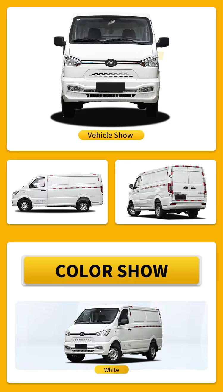 2024 New Vanvoiture Electrique New Energy Vehicles Carros Electric Cargo Mini Van New Gonow Shuailing 260km 60kw